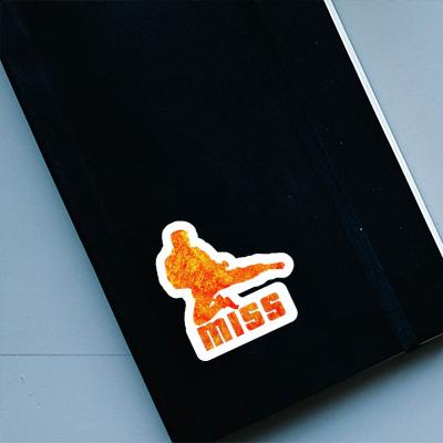 Sticker Miss Karateka Notebook Image