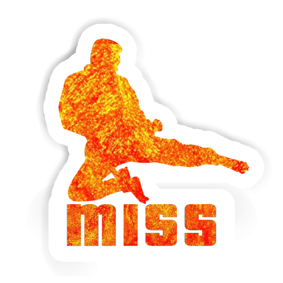 Miss Sticker Karateka Notebook Image