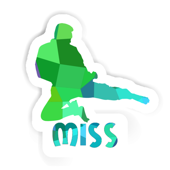 Miss Sticker Karateka Notebook Image