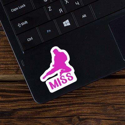 Sticker Karateka Miss Laptop Image