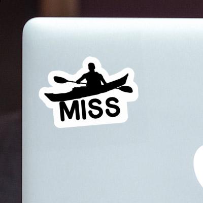 Kayaker Sticker Miss Image