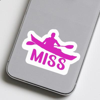 Kayaker Sticker Miss Image