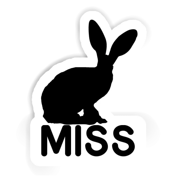 Rabbit Sticker Miss Image