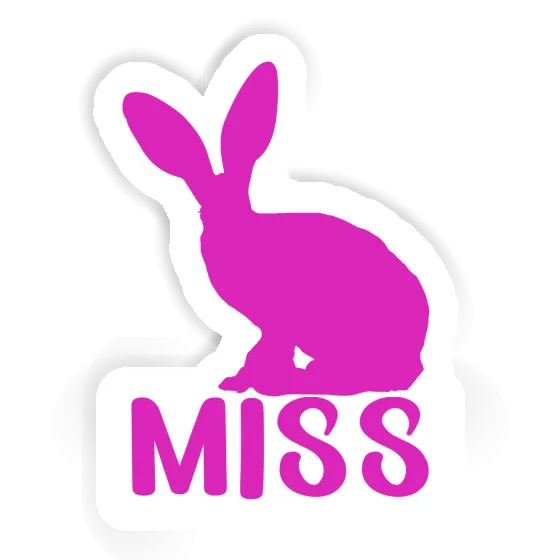 Miss Aufkleber Hase Laptop Image