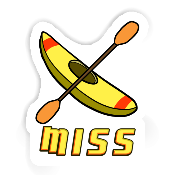 Sticker Canoe Miss Image