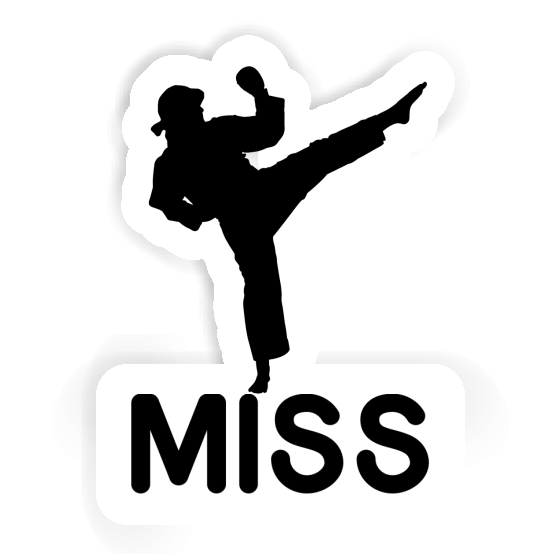 Sticker Miss Karateka Notebook Image