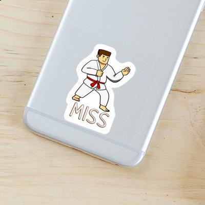 Sticker Karateka Miss Notebook Image