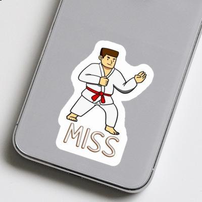 Sticker Karateka Miss Notebook Image