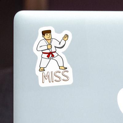 Sticker Karateka Miss Notebook Image