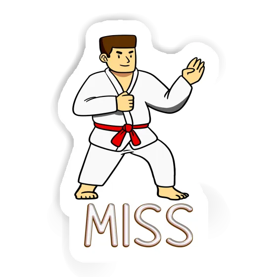 Miss Sticker Karateka Notebook Image