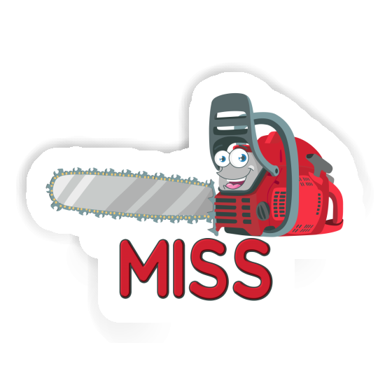 Chainsaw Sticker Miss Laptop Image