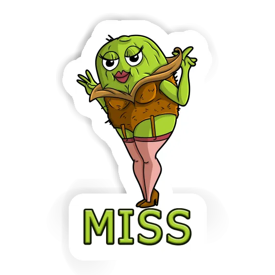 Sticker Miss Kiwi Notebook Image