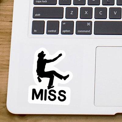 Aufkleber Kletterer Miss Notebook Image