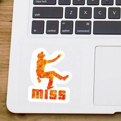 Miss Autocollant Grimpeur Notebook Image