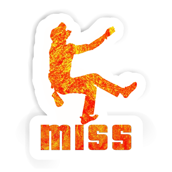 Climber Sticker Miss Laptop Image