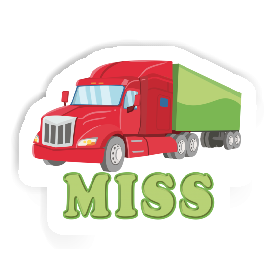 Aufkleber Truck Miss Gift package Image