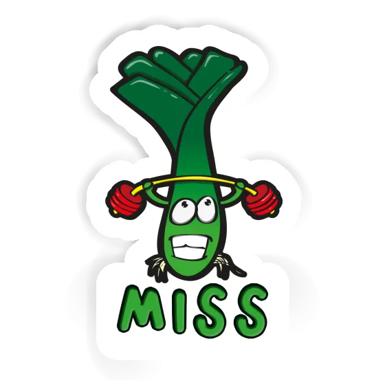 Sticker Miss Leek Laptop Image