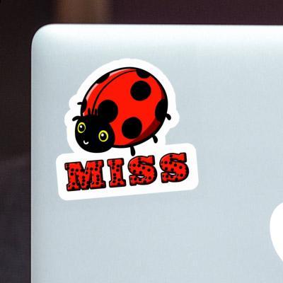 Ladybug Sticker Miss Laptop Image