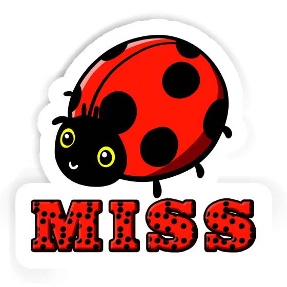 Ladybug Sticker Miss Image