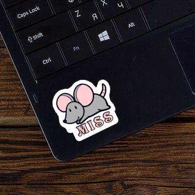 Miss Autocollant Souris Notebook Image