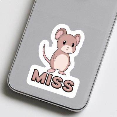 Autocollant Souris Miss Notebook Image