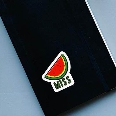 Sticker Watermelon Miss Notebook Image