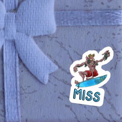 Aufkleber Miss Surfer Notebook Image