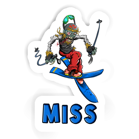 Miss Sticker Skier Notebook Image