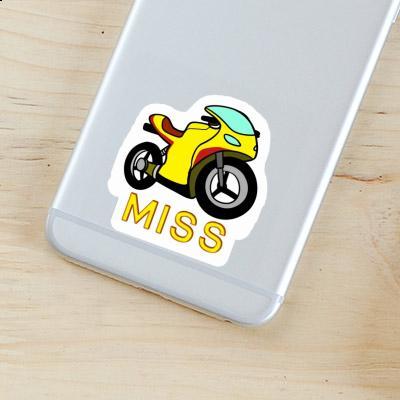 Autocollant Moto Miss Laptop Image