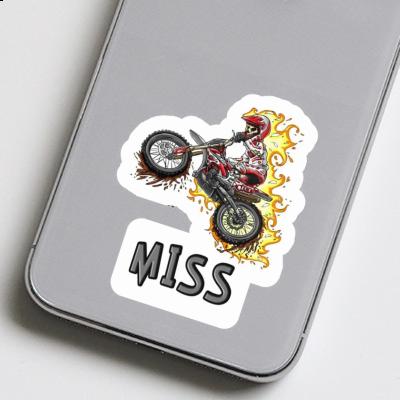 Miss Sticker Dirt Biker Image