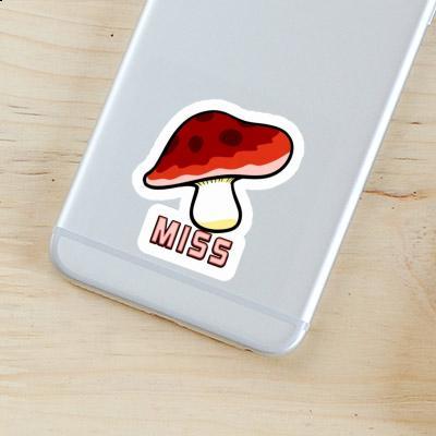 Sticker Mushroom Miss Image