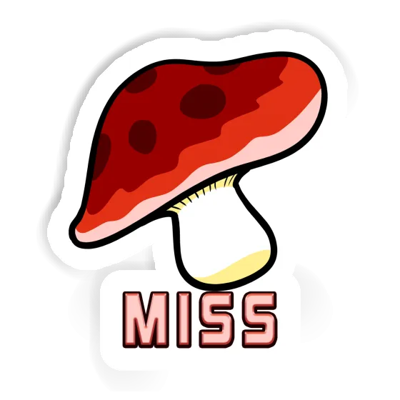 Sticker Mushroom Miss Notebook Image