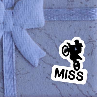 Autocollant Motocrossiste Miss Gift package Image