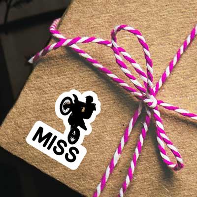 Motocross Jumper Sticker Miss Image