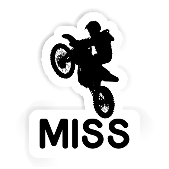 Autocollant Motocrossiste Miss Gift package Image