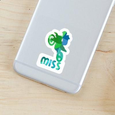 Miss Sticker Motocross-Fahrer Notebook Image