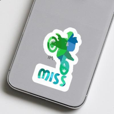 Sticker Miss Motocross Rider Notebook Image