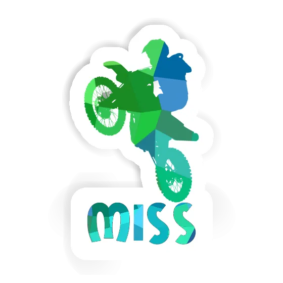 Sticker Miss Motocross Rider Image