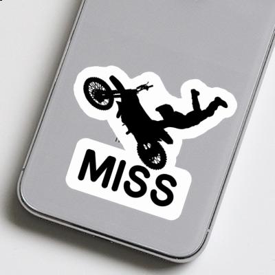 Autocollant Motocrossiste Miss Image