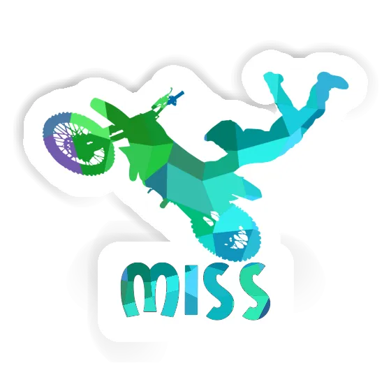 Motocross Rider Sticker Miss Gift package Image