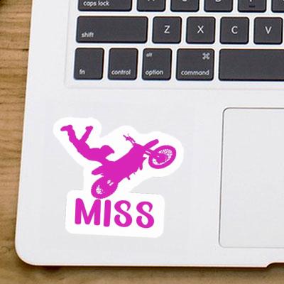 Miss Sticker Motocross Jumper Notebook Image