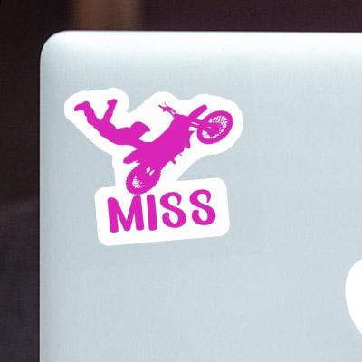 Miss Aufkleber Motocross-Fahrer Laptop Image