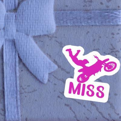 Autocollant Motocrossiste Miss Gift package Image