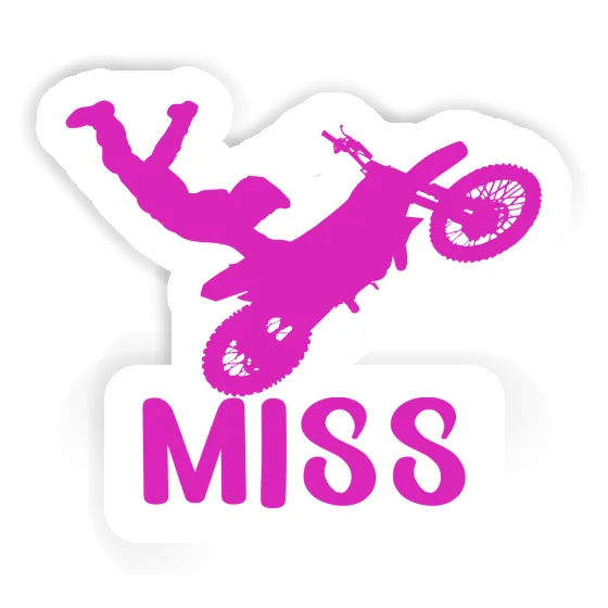 Autocollant Motocrossiste Miss Gift package Image