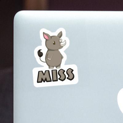 Miss Sticker Rhino Laptop Image