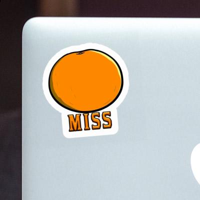 Orange Sticker Miss Image