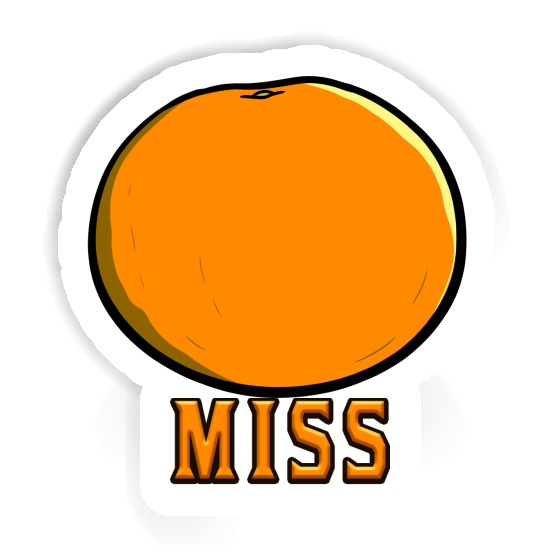 Miss Sticker Orange Image