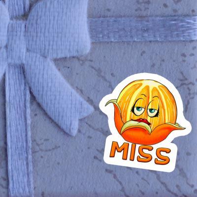 Sticker Miss Orange Notebook Image