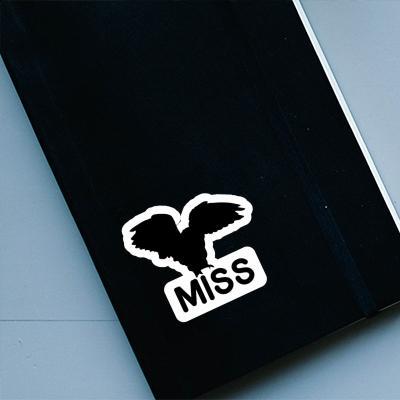 Aufkleber Eule Miss Notebook Image