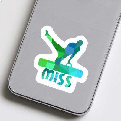 Miss Sticker Gymnast Notebook Image